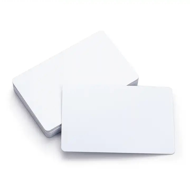Custom chip F08 1K 13.56Mhz high frequency pvc white card smart plastic ic rfid card