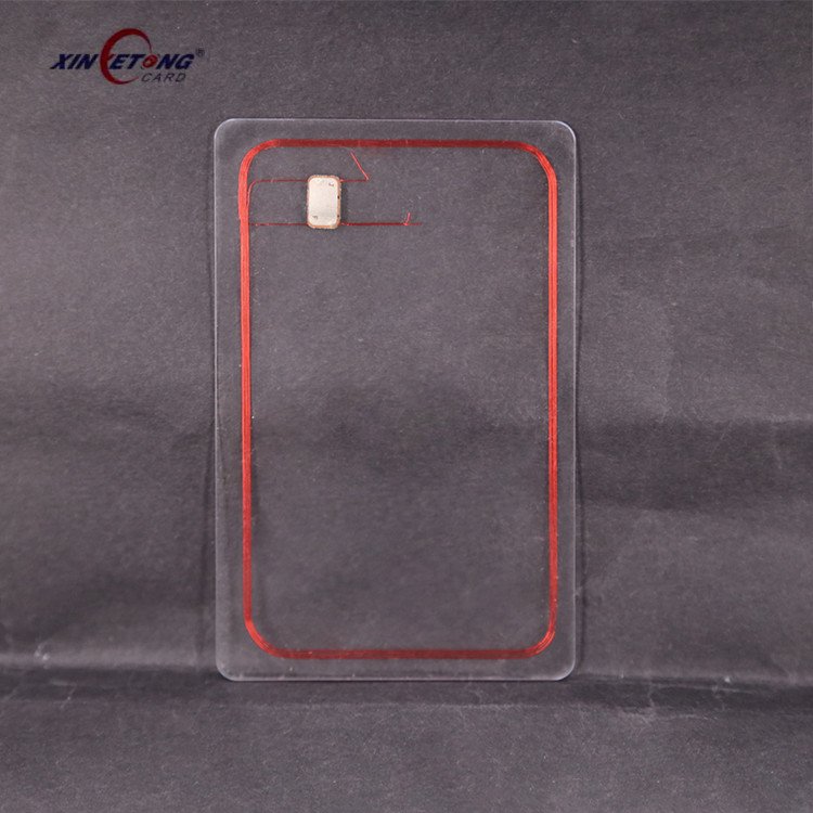 NFC N-TAG 215 RFID Clear/ Transparent RFID NFC Business Card for factory wholesale