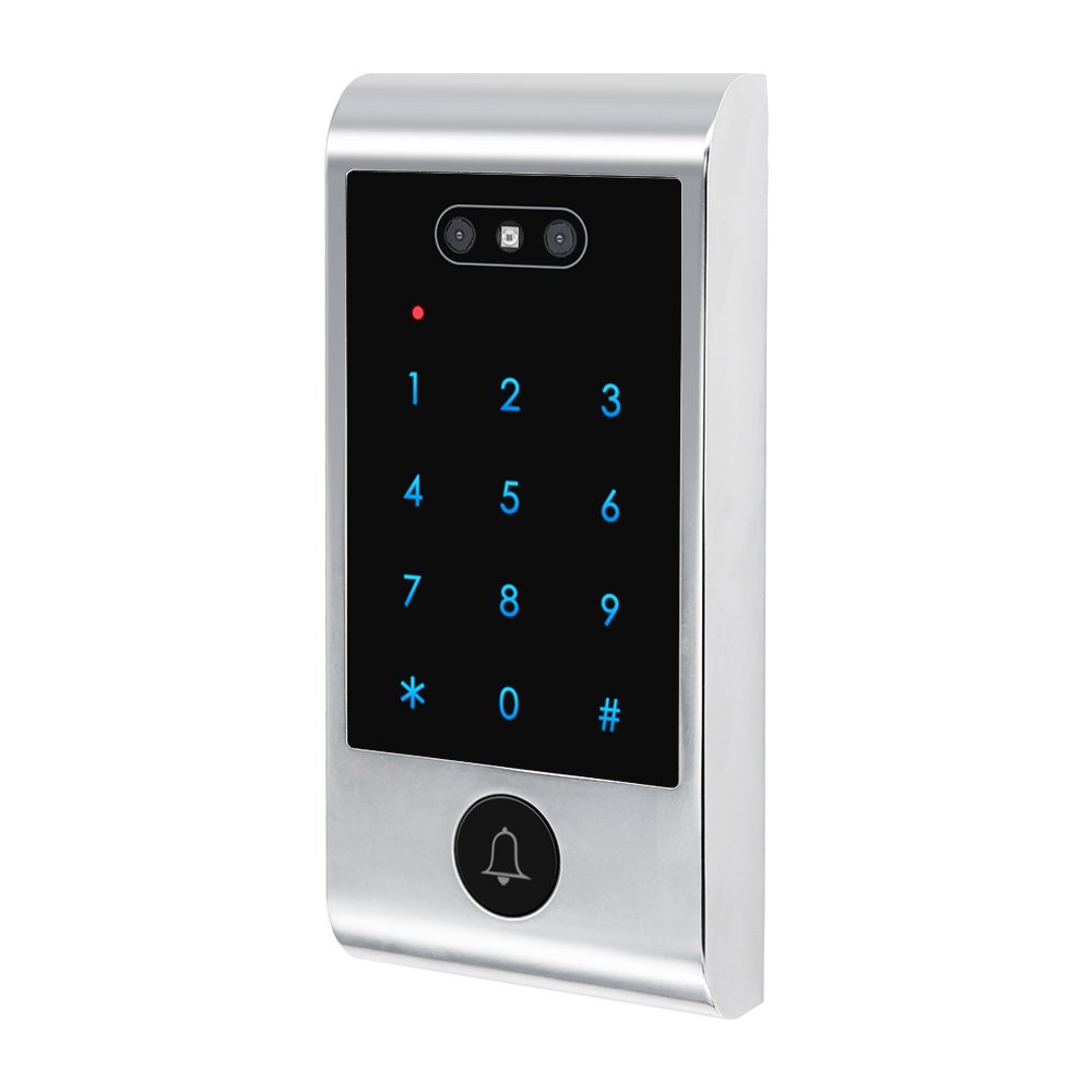 Outdoor Waterproof TTlock App Face Recognition RFID Door Access Control System, Smart Facial Door lock WiFi Ble