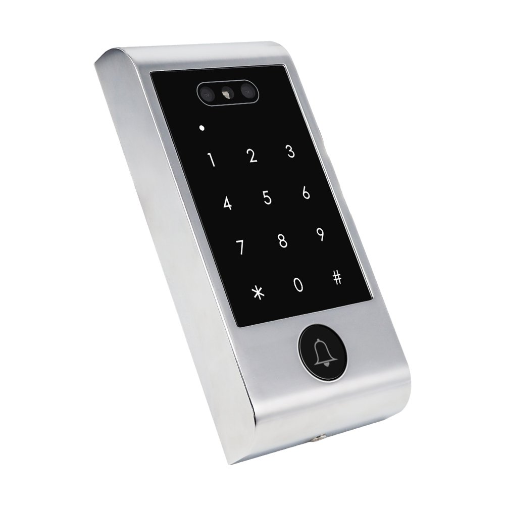 Outdoor Waterproof TTlock App Face Recognition RFID Door Access Control System, Smart Facial Door lock WiFi Ble