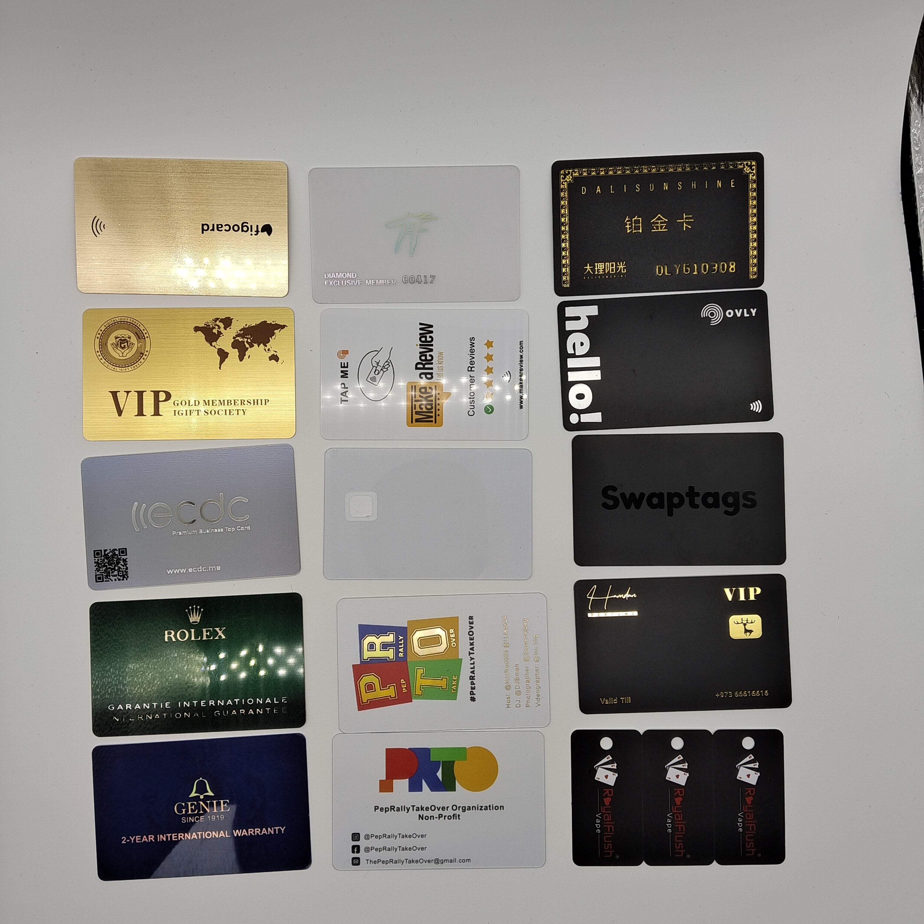 Personalized pvc card rfid nfc card custom pvc access control nfc inkjet card