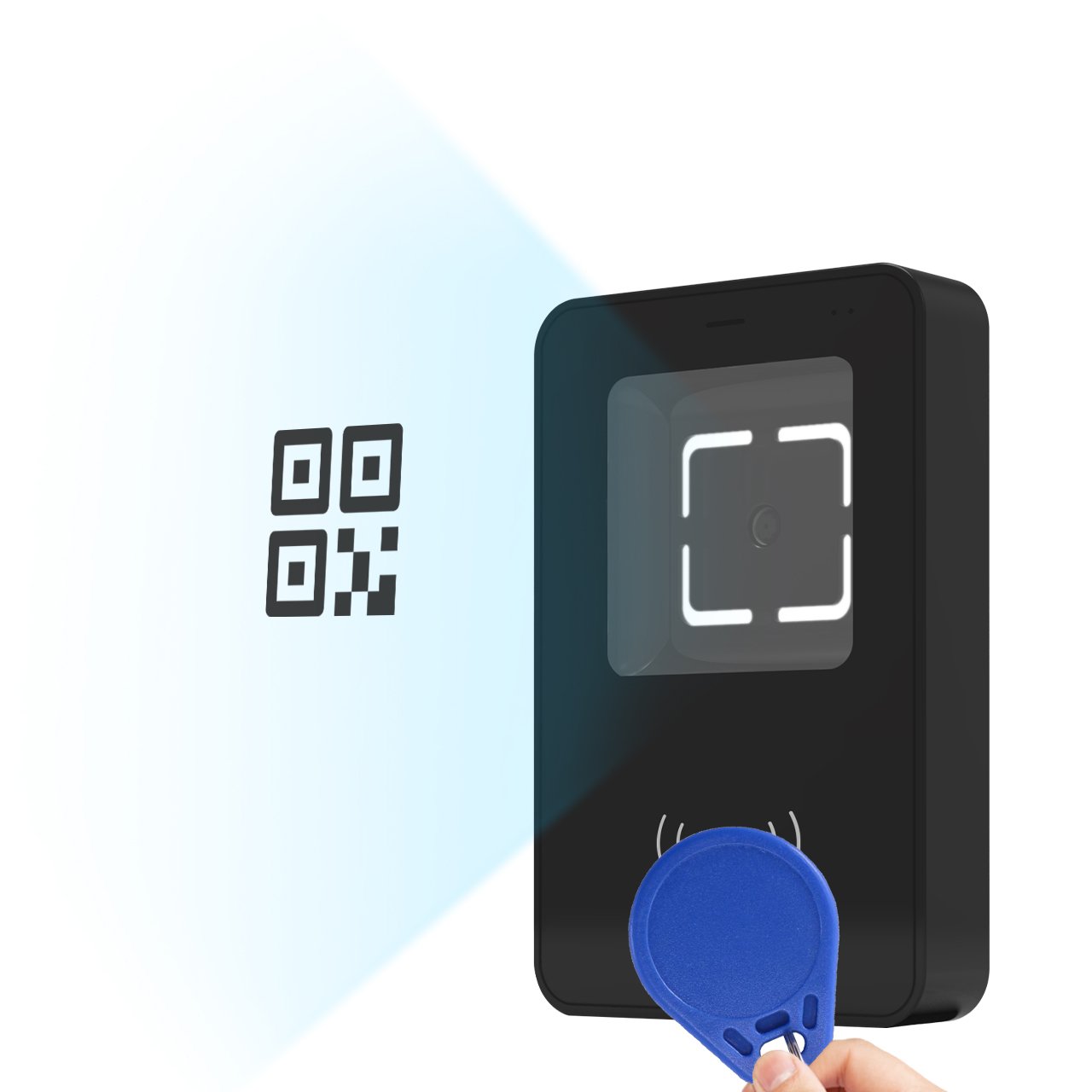 COOLCODE MU86 Access control system RS485 wiegand Ethernet QR code NFC reader 2D Barcode scanner access controller