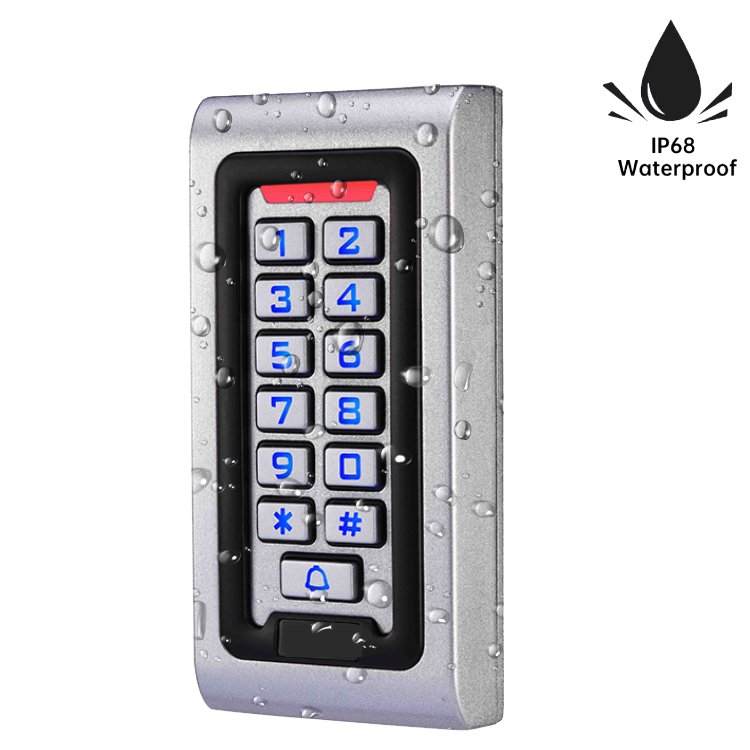 IP68 Waterproof Out door Access Control System Kit With Metal Keypad and 280KG Magnetic Lock
