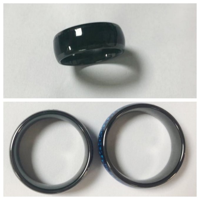 13.56MHZ Ceramic+Epoxy Resin NFC Ring wearable S50 M1 CUID Ceramic nfc Tesla key ring T5577 Smart Finger NFC Ring