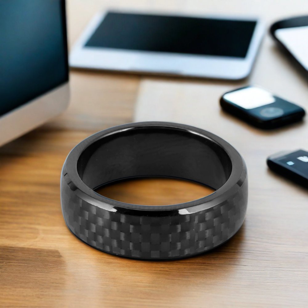 13.56MHZ Ceramic+Epoxy Resin NFC Ring wearable S50 M1 CUID Ceramic nfc Tesla key ring T5577 Smart Finger NFC Ring