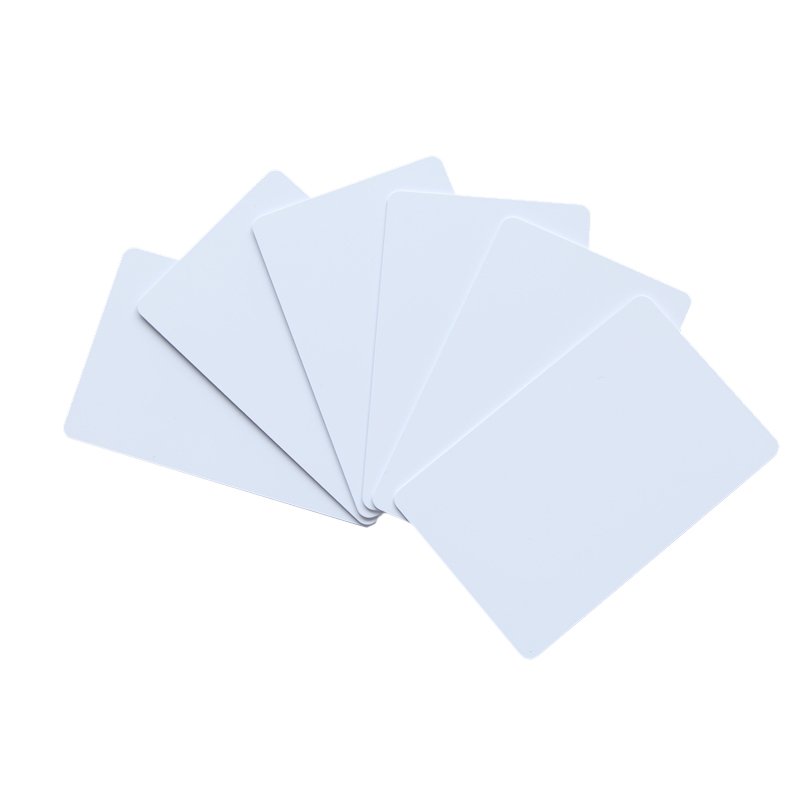 13.56mhz custom rewritable rfid white PVC card with chip classic MF 1K/4K/8K ISO14443A S50 smart access contactless cards