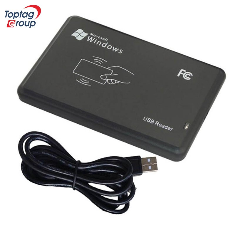 Both Frequency ID IC Card Reader USB RFID Keyfob Reader Access Control Card Machine
