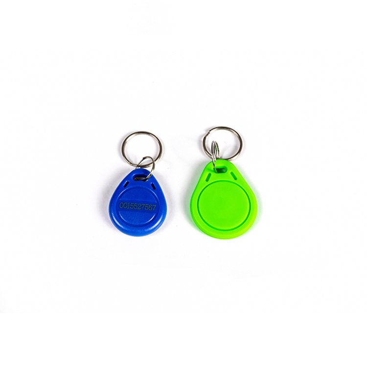 Waterproof PVC 125KHz RFID Keyfob Mini Portable ISO 15693 Protocol ISO Keytag Loyalty 860-960MHz Frequency 1K Chip NFC
