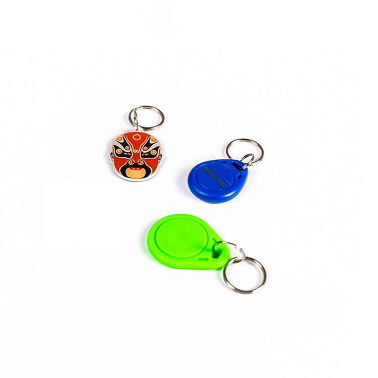 Waterproof PVC 125KHz RFID Keyfob Mini Portable ISO 15693 Protocol ISO Keytag Loyalty 860-960MHz Frequency 1K Chip NFC
