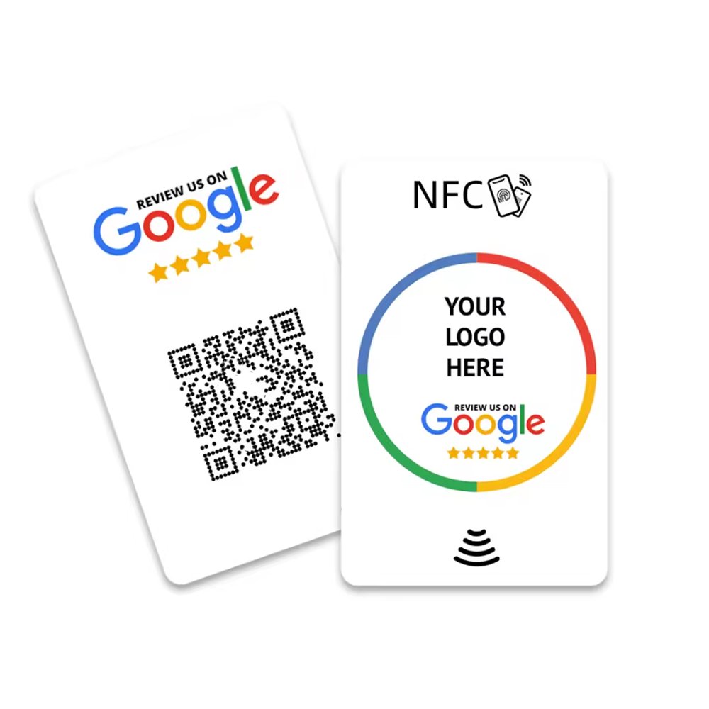 Custom NFC PVC Google Review Card Stand Social Media Review NFC Menu Display Stand