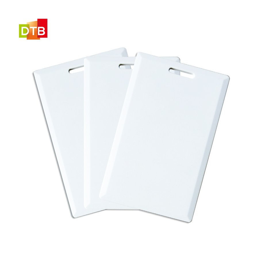 Custom 1.8mm RFID Thickness Clamshell IC Blank Card ABS Access Control Cards