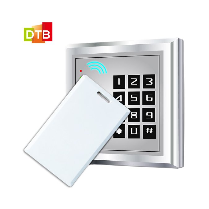 Custom 1.8mm RFID Thickness Clamshell IC Blank Card ABS Access Control Cards