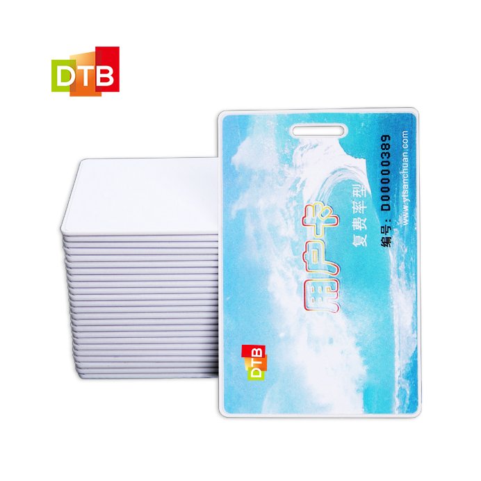 Custom 1.8mm RFID Thickness Clamshell IC Blank Card ABS Access Control Cards