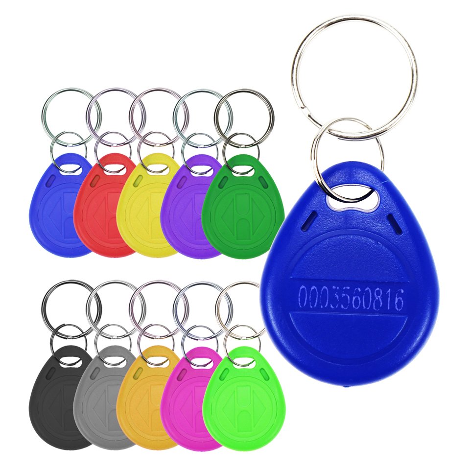 RFID 125khz EM4100 ID Keyfob RFID Tag Tags Access Control Card Porta TK4100 Key Fob Token Ring Proximity Chip