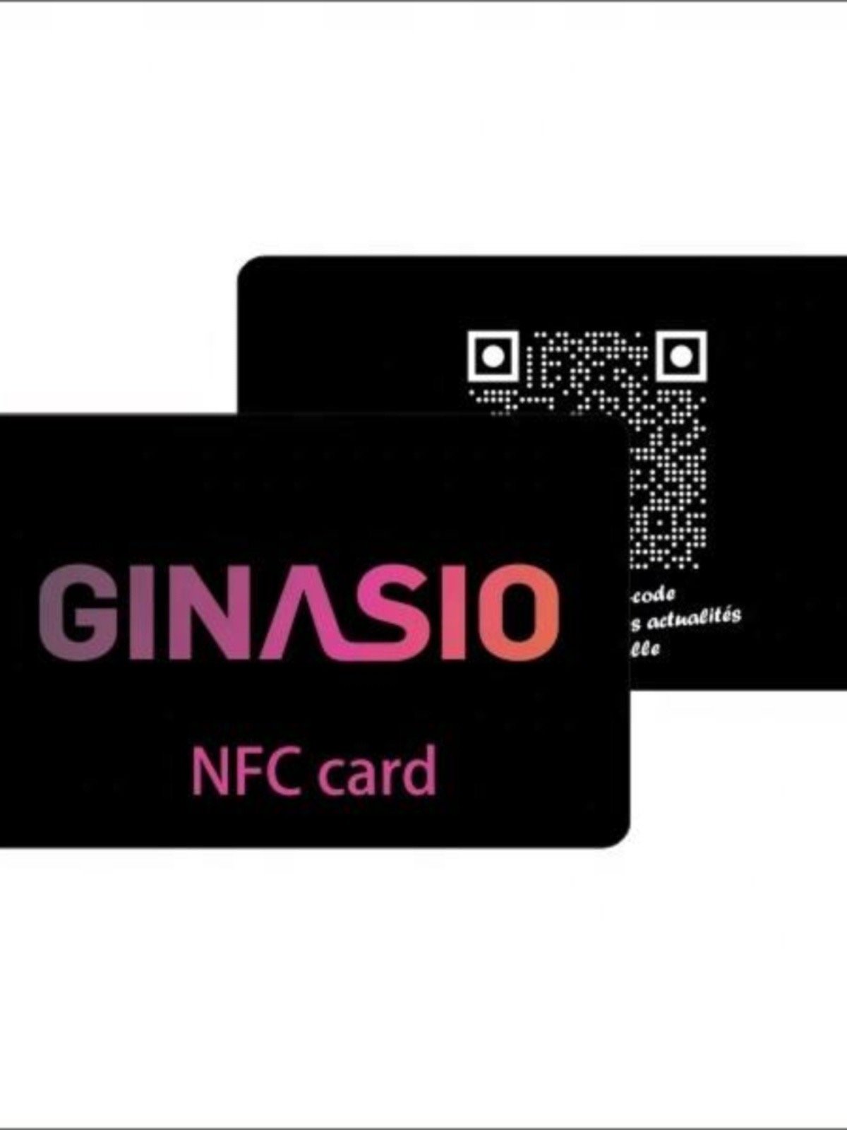 Personalized Custom Full Black Matte Finish Social Media RFID Smart PVC Digital NFC PVC Plastic Business Card