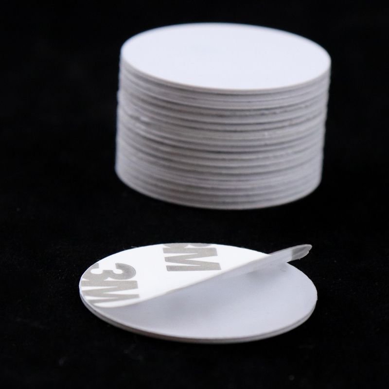 25mm PVC round Coin Card with 1K Chip Waterproof NFC Communication TK4100 IC RFID Access Control Made Metal PET Manufacturers