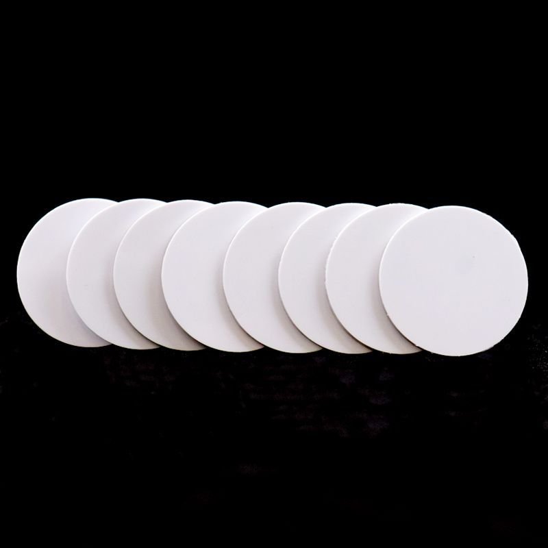 25mm PVC round Coin Card with 1K Chip Waterproof NFC Communication TK4100 IC RFID Access Control Made Metal PET Manufacturers