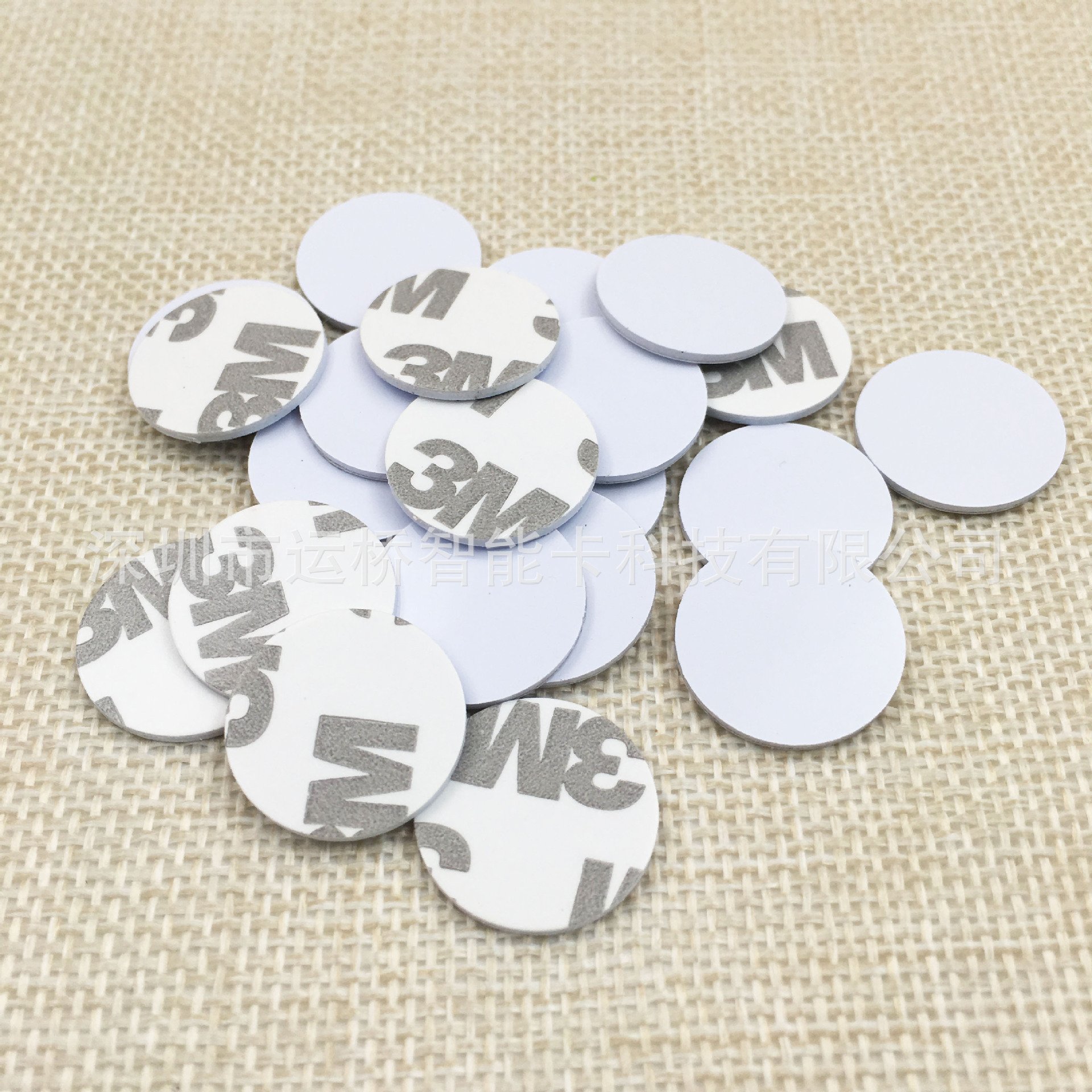 25mm PVC round Coin Card with 1K Chip Waterproof NFC Communication TK4100 IC RFID Access Control Made Metal PET Manufacturers