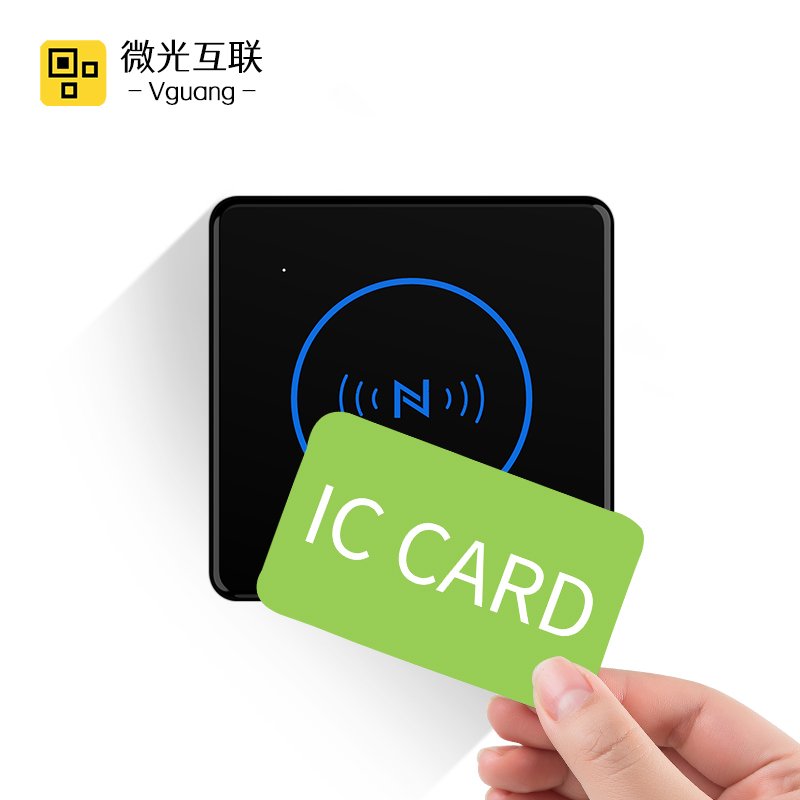 Vguang CR08 Oem Odm Customized NFC 13.56MHz Rfid Card Reader Tcp/http IC Access Control Card Reader Wiegand for Hotel Building
