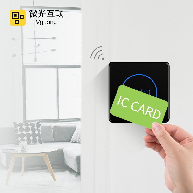 Vguang CR08 Oem Odm Customized NFC 13.56MHz Rfid Card Reader Tcp/http IC Access Control Card Reader Wiegand for Hotel Building