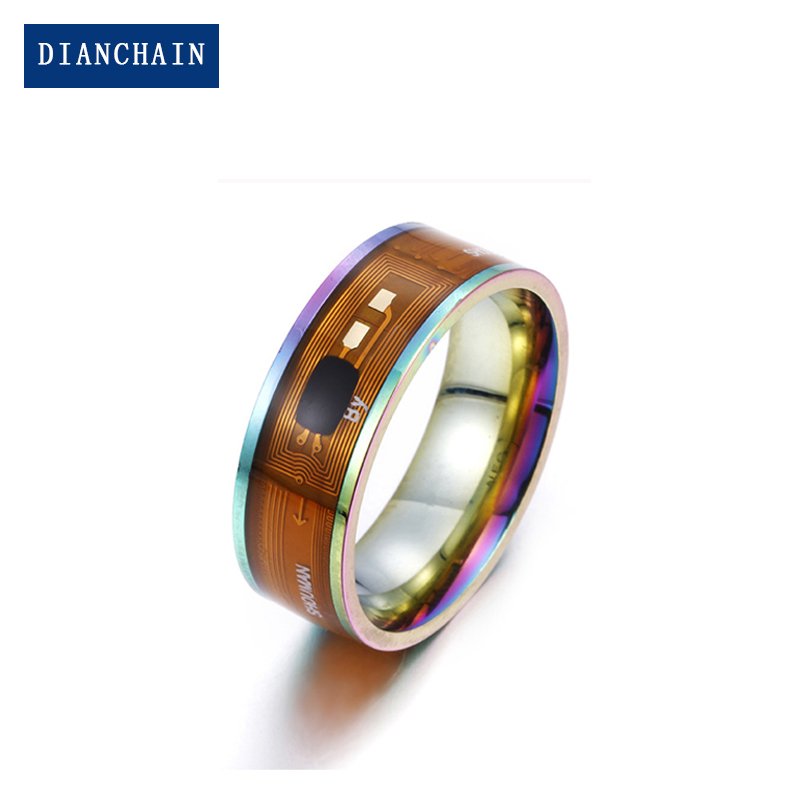 Customize Fashion Intelligent Programmable HF NFC 13.56MHZ RFID Multifunctional Smart Ring