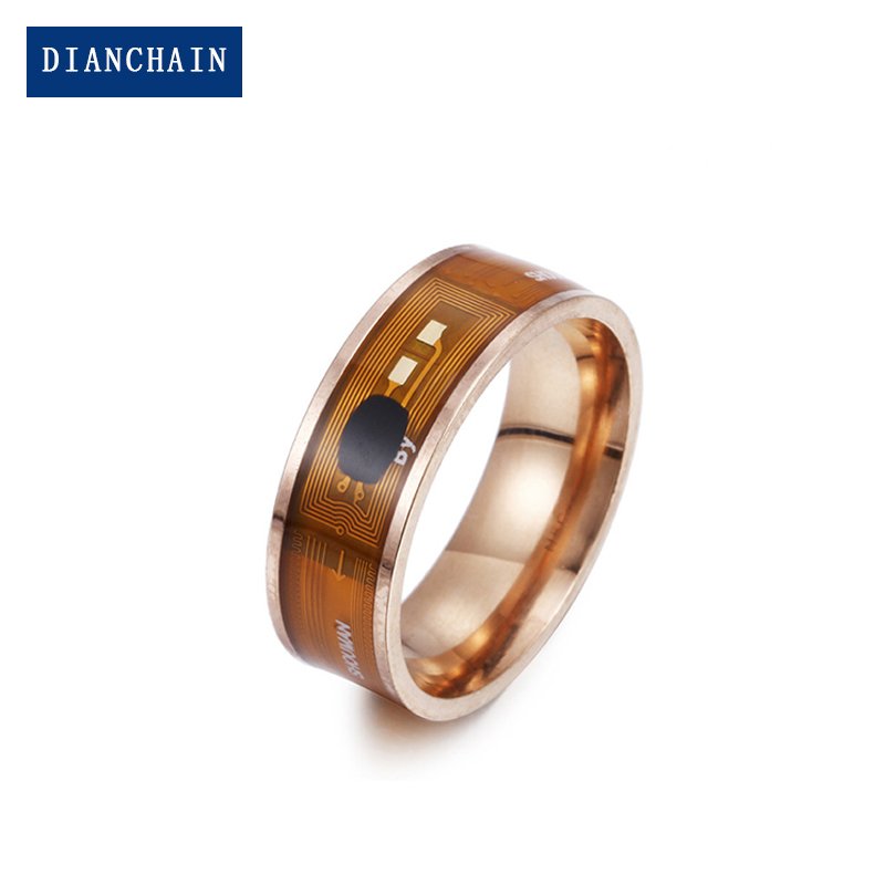 Customize Fashion Intelligent Programmable HF NFC 13.56MHZ RFID Multifunctional Smart Ring