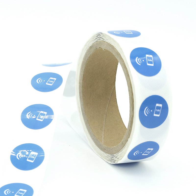 13.56mhz smart label rfid nfc tag215 sticker rfid paper label sticker 25MM