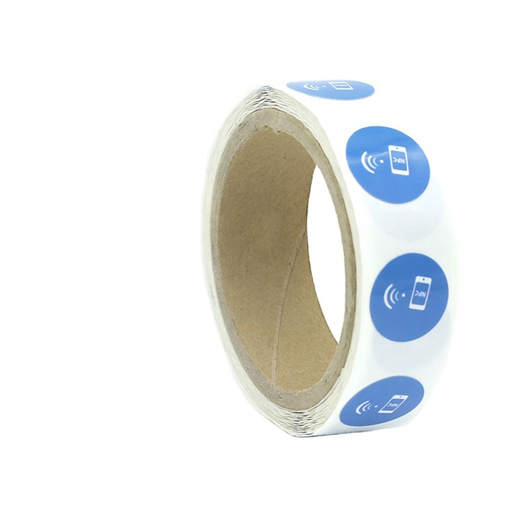 13.56mhz smart label rfid nfc tag215 sticker rfid paper label sticker 25MM