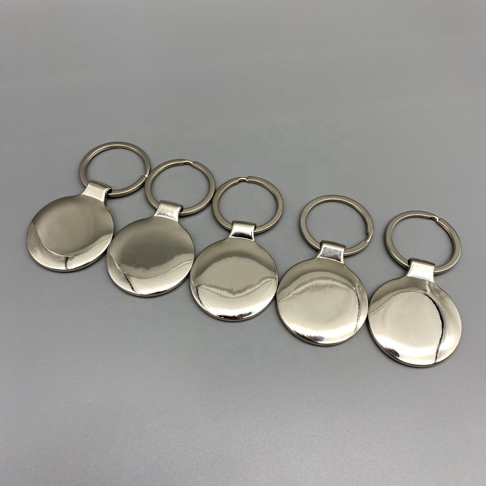 Wholesale Blank Silver NFC Metal Key Chains Keyfob Metal Access Control Card with Logo Custom