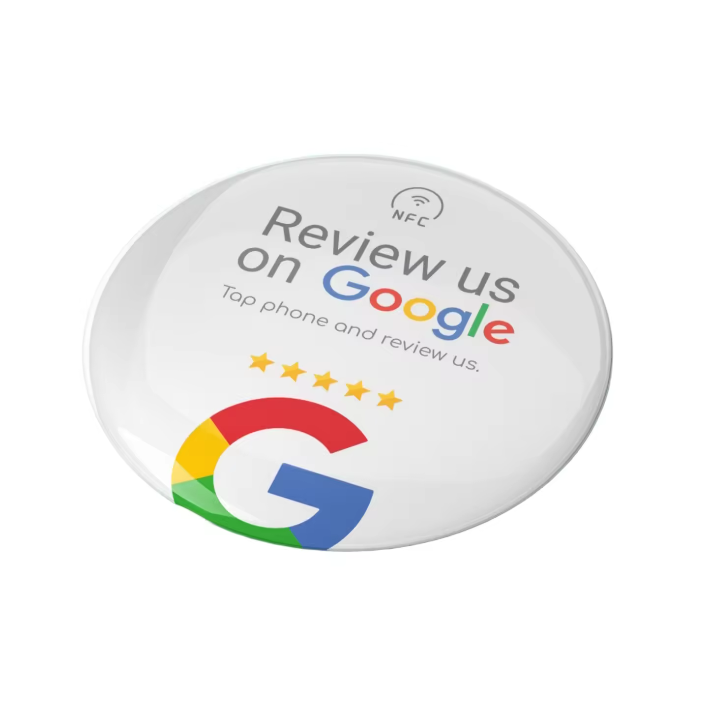 3.93inch 10cm Nfc Tap Follow Us On Instagram Sticker Waterproof Epoxy Circle Instagram Plate nfc stand custom