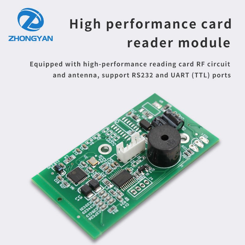 ISO14443A TYPE A RS485 RS232 UART Interface Smart Card RFID Writer 13.56mhz M1 IC Access Control Card Reader Module
