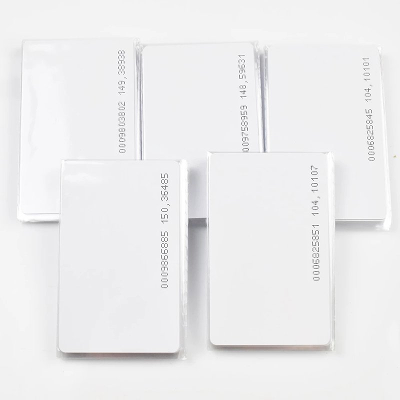 Proximity Smart RFID Card For Access Control And Time Attendance System EM Thin Card 125KHz 0.88mm Thickness TK4100 Chip