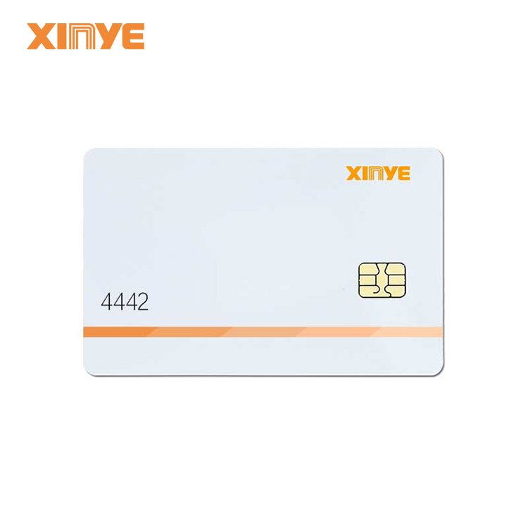 ISO 7815 custom printable plastic PVC rfid contact smart cards 4428 chip rfid tarjeta