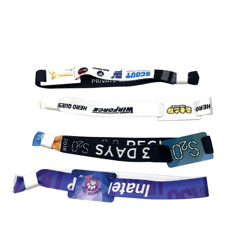 13.56Mhz HF Woven Wristband NFC Bracelet For Events