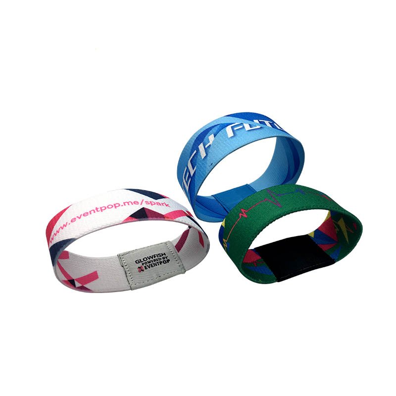 13.56Mhz HF Woven Wristband NFC Bracelet For Events