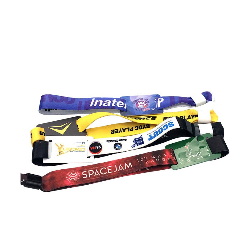 13.56Mhz HF Woven Wristband NFC Bracelet For Events