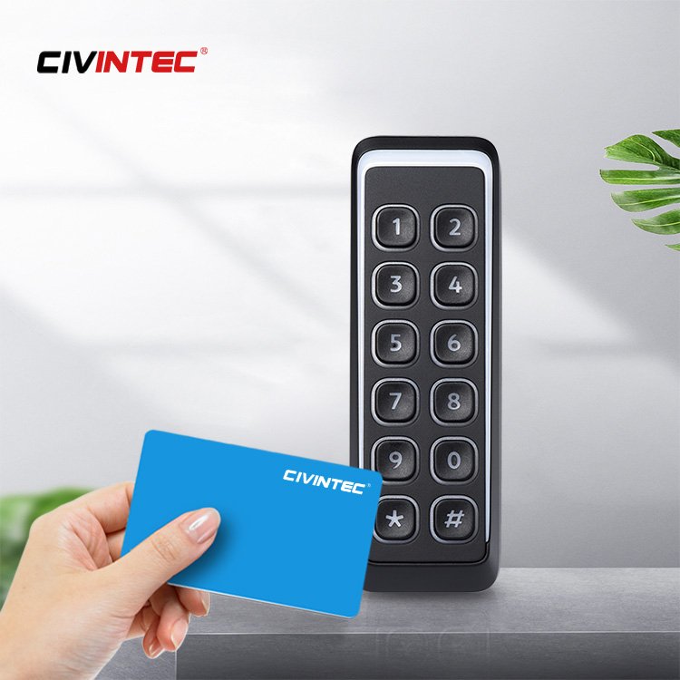 Mullion Mifare DESFire IC Card 13.56 Mhz 125KHz Card Keypad Wiegand Reader UART RS485 Serial Port NFC Reader