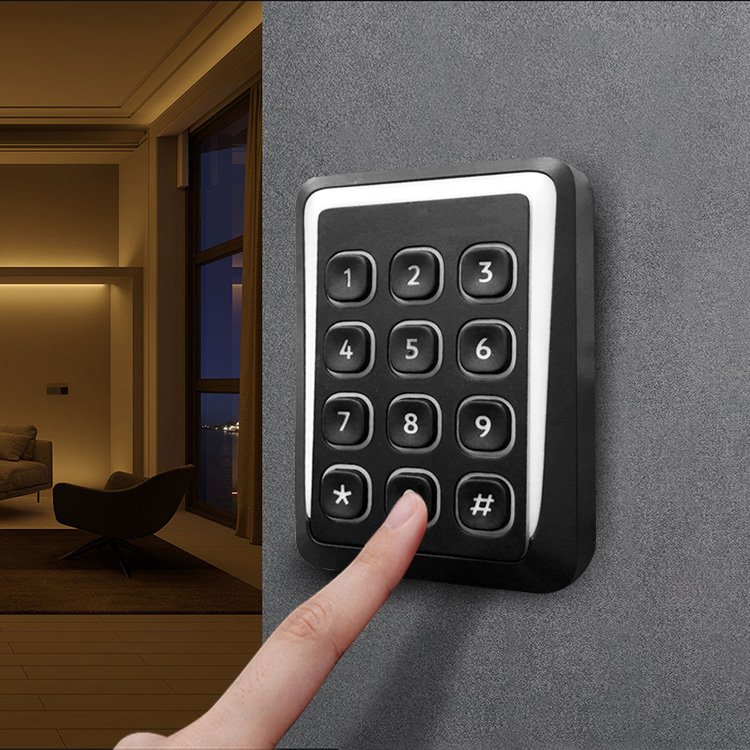 Mullion Mifare DESFire IC Card 13.56 Mhz 125KHz Card Keypad Wiegand Reader UART RS485 Serial Port NFC Reader