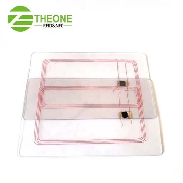 Custom Zebra heat transfer printable 13.56mhz transparent blank RFID NFC 213/215/216 business card