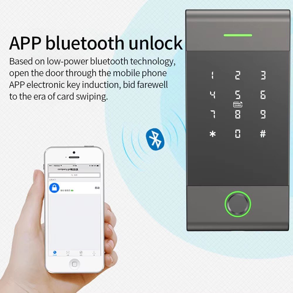 Door Access Control TTLock APP Remote Control Standalone Reader with G2 wifi Fingerprint 13.56MHz rfid Card Password Reader