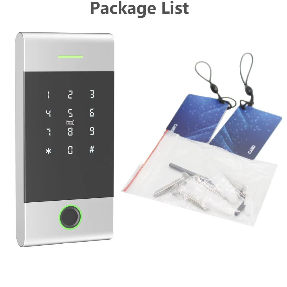 Door Access Control TTLock APP Remote Control Standalone Reader with G2 wifi Fingerprint 13.56MHz rfid Card Password Reader