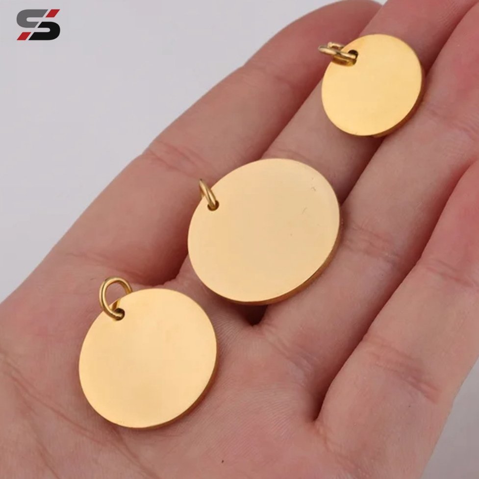 Round Engravable Small Size nfc Mini Chip Card 125KHz Coin Tag Pendant