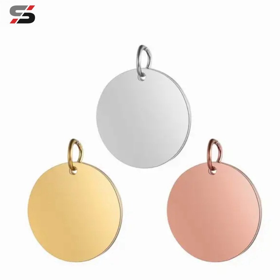 Round Engravable Small Size nfc Mini Chip Card 125KHz Coin Tag Pendant