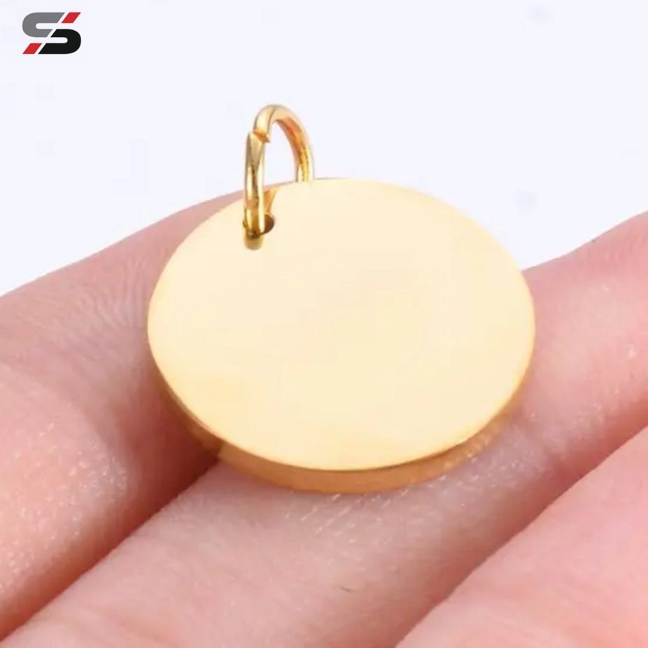 Round Engravable Small Size nfc Mini Chip Card 125KHz Coin Tag Pendant