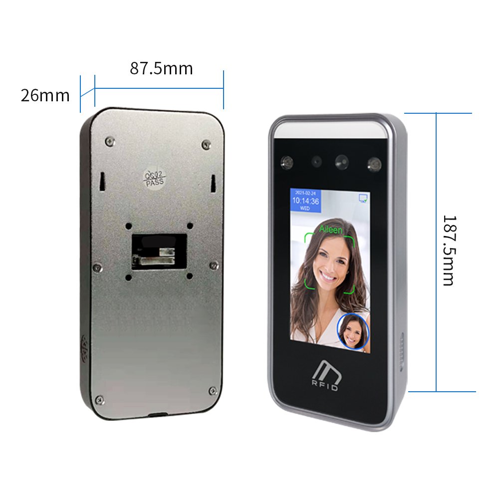 Wifi Free Web Desktop Time Biometric Attendance Mobile App Facial Access Control Model