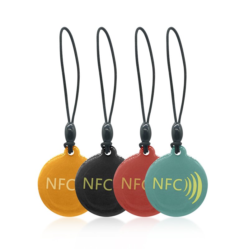 Customized Logo Printing 25mm Nfc Tag rfid cards logo Social Media Phone Tags Waterproof Epoxy Rfid Active Tag