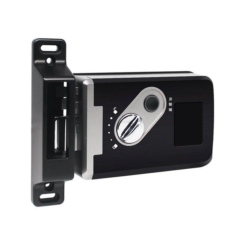 Outside Wireless Door Lock Kit RFID Keypad Access Control System with Remote Transmitter Security Rim Lock