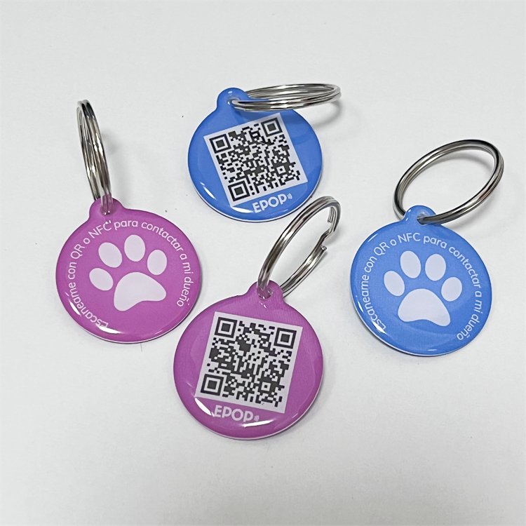 Anti Lost Smart 13.56mhz Nfc Pet Id Tag Qr Code Rfid Pet Tracking