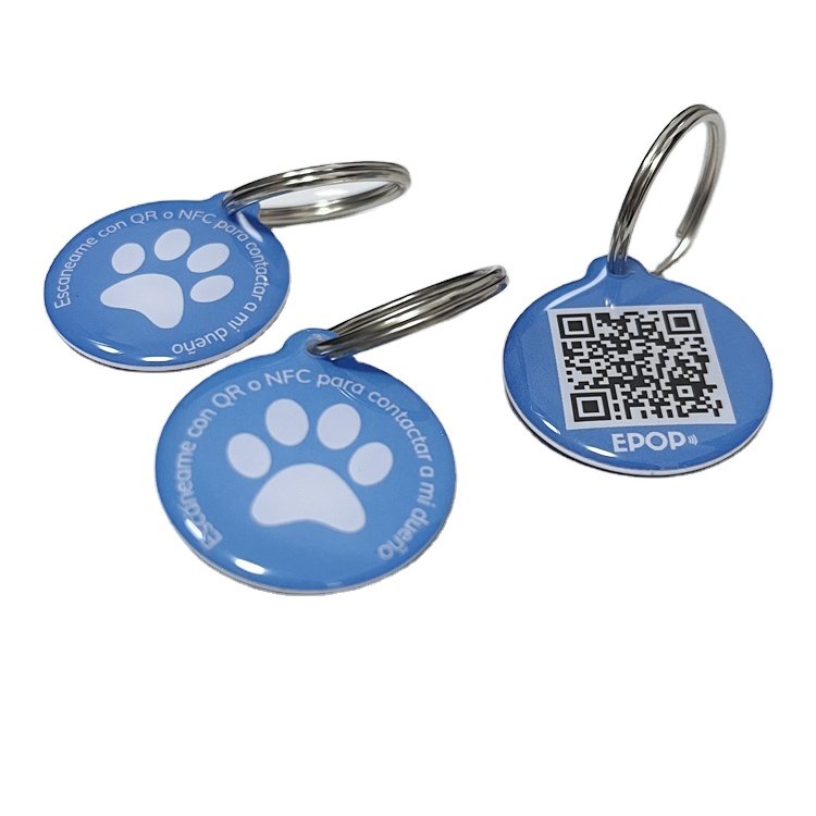 Anti Lost Smart 13.56mhz Nfc Pet Id Tag Qr Code Rfid Pet Tracking