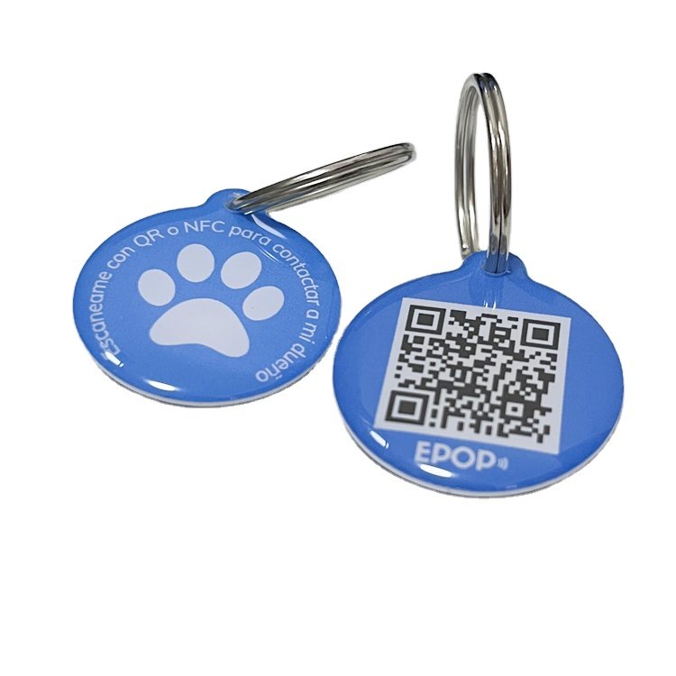 Anti Lost Smart 13.56mhz Nfc Pet Id Tag Qr Code Rfid Pet Tracking